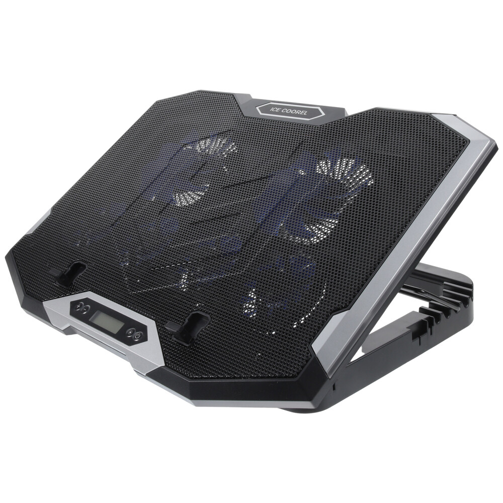 Notebook Cooler Computer Radiator Laptop with LCD Screen LED-image