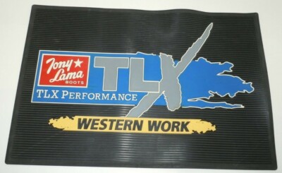 Tony Lama Boots Floor Mat Store Retail Display PROMO TLX Performance Western