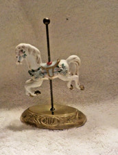 Vintage House of Lloyd 1990 Miniature 5.5" Carousel Porcelain Horse w/ flowers