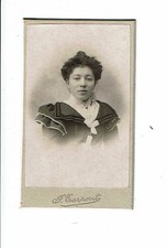 photograph cdv woman RACHEL LEMARIE Tresson Sarthe PH TARPENT