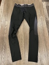 Mens Under Armour Jock Spandex Tights Compression Pants Black Gray Medium