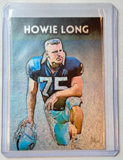 Howie Long Platinum Plated Artist Signed "Oakland Raiders" Trading Card 1/1