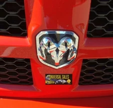 GENUINE RAM HEAD 1500 2500 3500 BADGE EMBLEM GRILLE 2013-2018 NEW OEM 68140322AA