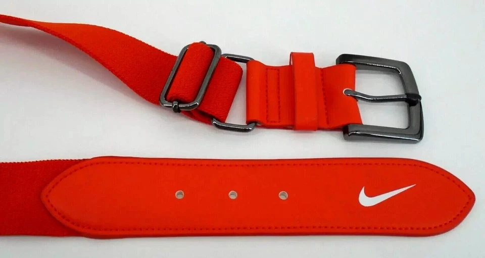Cinturón de béisbol Nike 3.0 adulto ajustable 28"-43" equipo naranja/blanco Foto 3 de 3