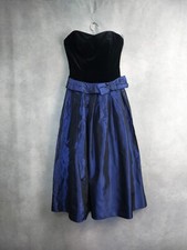LAURA ASHLEY DRESS FITS 6 , VINTAGE COCKTAIL DRESS 80S FANCY DRESS FIT & FLARE