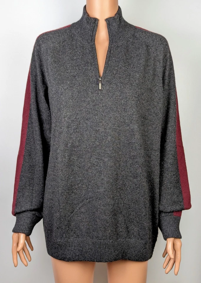 Metropolitan View Men's Dark Gray Turtleneck 100% Cashmere Sweater/Pullover sz L - Image 3 of 4