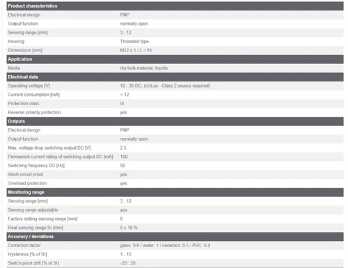 IFM KF5002 Capacitive Sensor Threaded Type 10...36 DC PNP New 1PCS - Picture 2 of 3