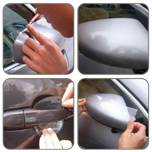 Película protectora de pintura transparente para carrocería de automóvil envoltura de vinilo protector antiarañazos 10 * 200 cm Foto 3 de 4