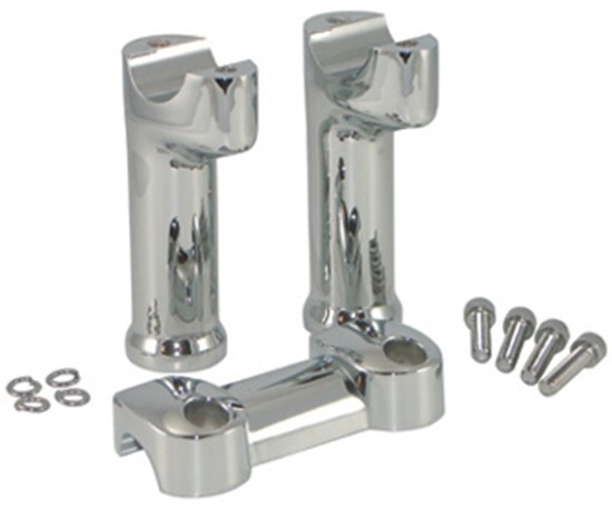 Chrome Handlebar Riser Kit - Harley FXDF 59783-08 56898-08 41058