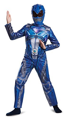 Costume Power Ranger Blu Con Muscoli Per Bambini - Dino Fury - Taglia 2T Con Maschera