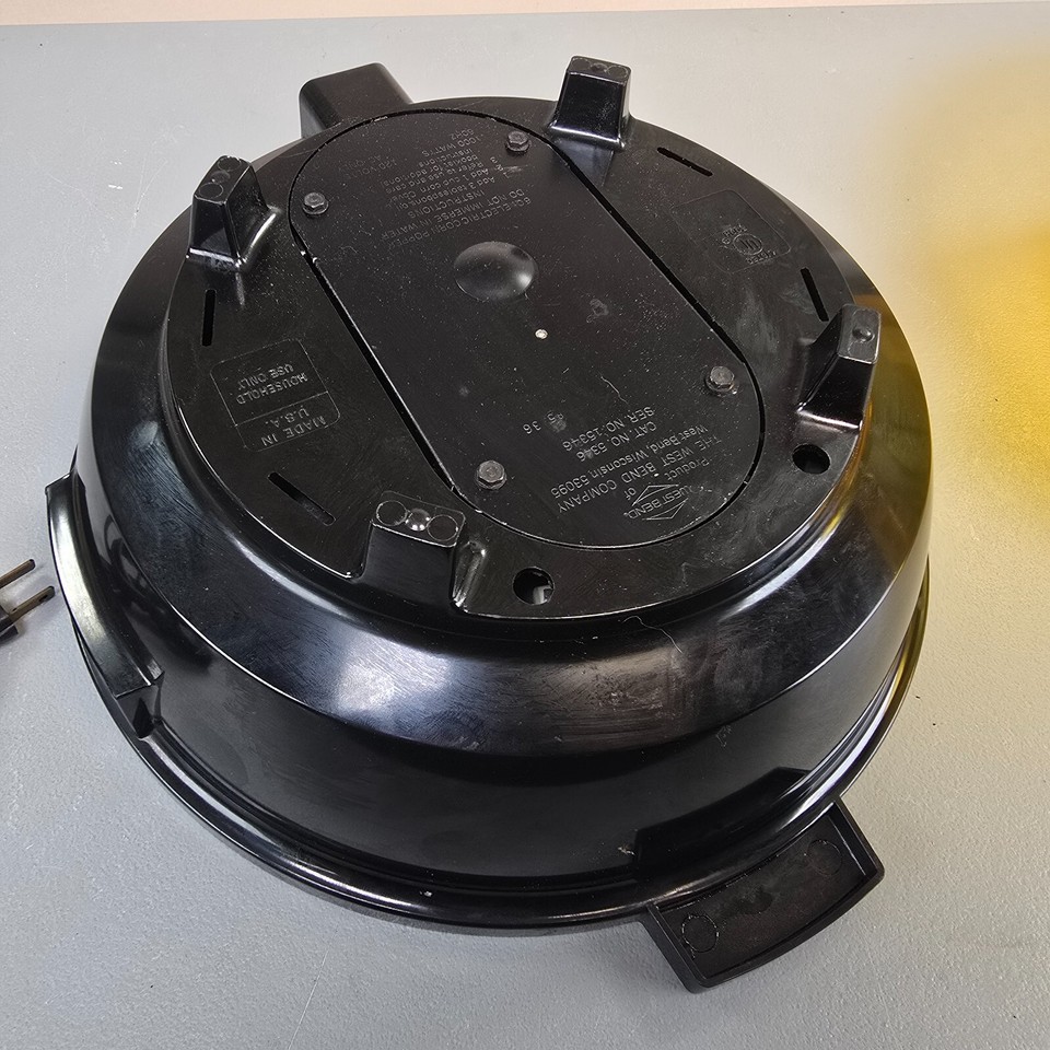 Vintage West Bend STIR CRAZY 6 Qt Dome Popcorn Corn Popper USA 5346