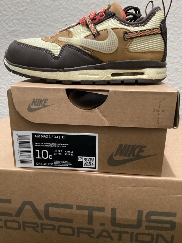 travis scott air max 1 baroque brown Toddler Toddler size 10C