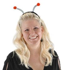 RED LADY BUG ANTENNAS BOPPERS ANT INSECT ALIEN HALLOWEEN COSTUME ACCESSORY