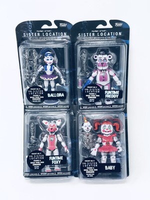 Fnaf Funko Five Nights At Freddy S 5 Action Figure Sister Location Set Of 4 Ebay
