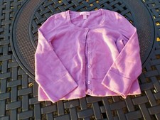 Lilly Pulitzer  Girls Med Purple Cardigan Spring Sweater  Size S or 4-5