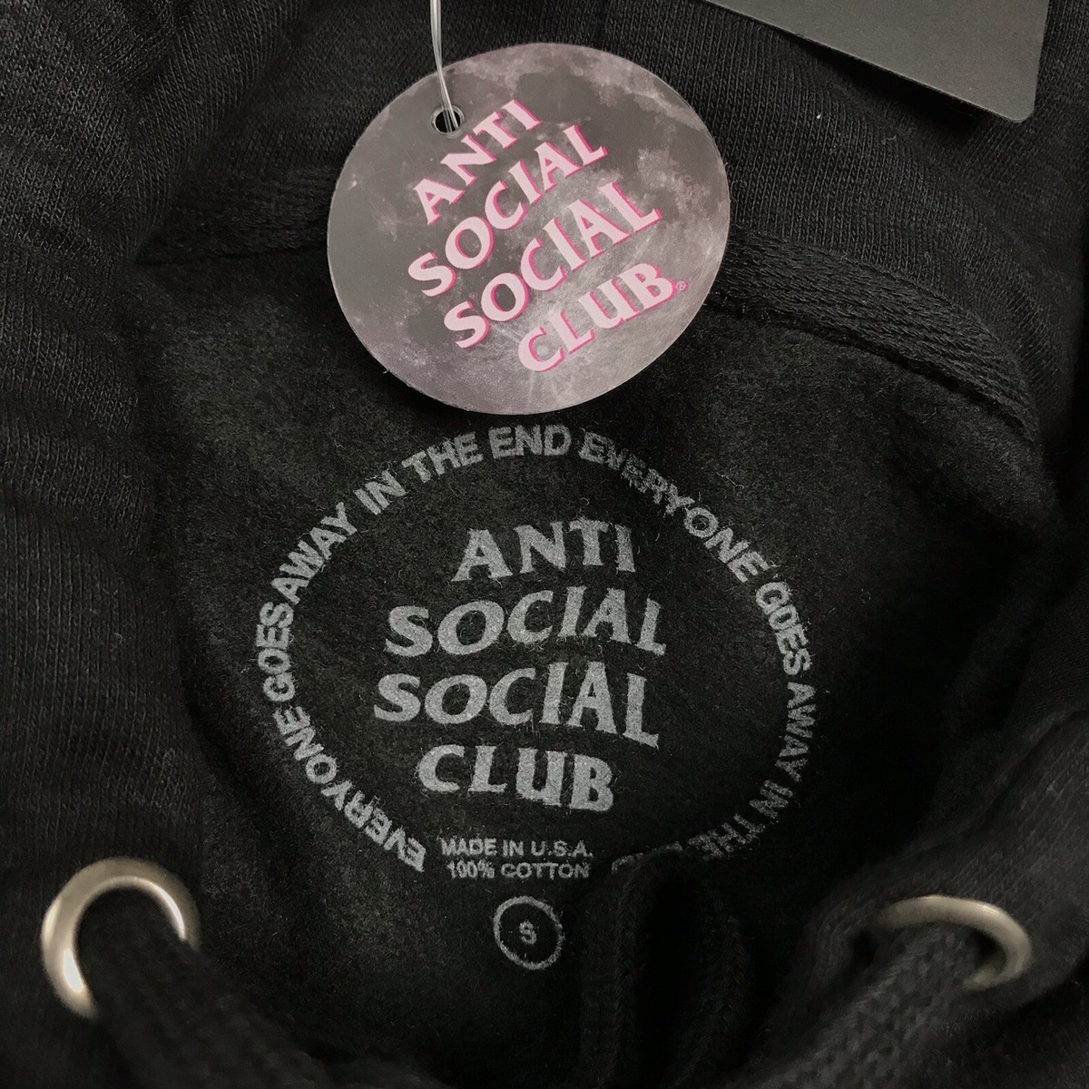 Assc Hoodie Waist Tag NWT Anti Social Social Club ASSC Metal