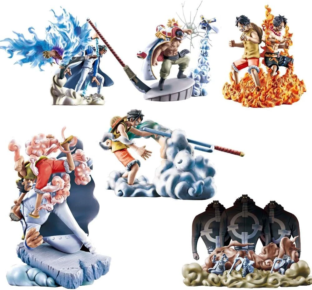 One Piece Log Box Marine Ford Part 1 All 6 types+Bonus Parts Set
