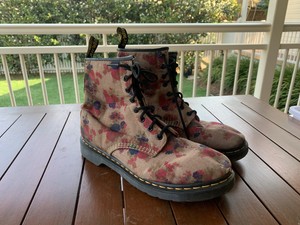 dr martens castel floral boots