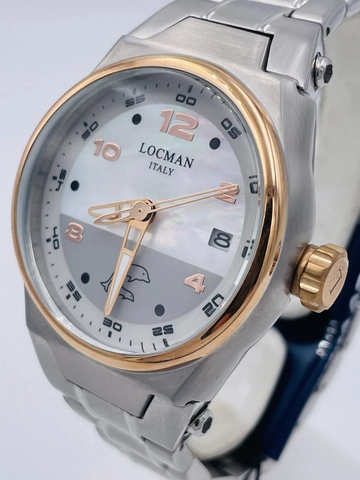 Orologio Locman Mare 558ACOW/498 39mm Wr100m Titanio/Acciaio Scontatissimo Nuovo - Immagine 2 di 4