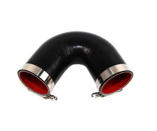 4-Ply Reinforced 3" ID 135 Degree Elbow Silicone Hose Coupler+T Bolt Clamp BLACK