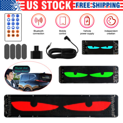 Programable Window Screen LED APP Programmable Window Display Light Screen Signal Car DIY Voice ...