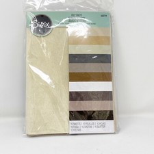 Sizzix Felt Sheets Neutral Colors Brown Tan White Black Grey 10-Pack 663779 NEW
