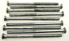 (10) Carriage Head Bolts 5/8-11 x 12" Galvanized A307 HDG