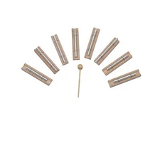 8 Energy Bar Harmonic Chimes louder than tuning forks for healing with Mallet