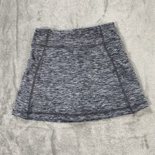 Hanna Andersson Athletic Skort Girls Sz 8 Heathered Gray Pockets Stretch Tennis