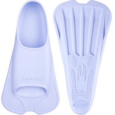 CAPAS Swim Training Fins, Short Blade Pool Lap Swimming Fins with Mesh Bag