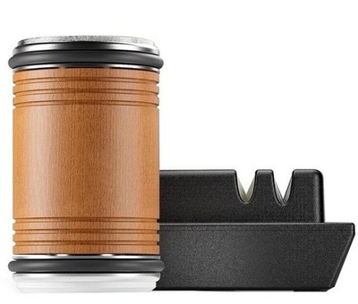 Knife Sharpener Tumbler Rolling System with Honing Disc 5-in-1
