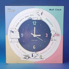 2023Marimocraft Snoopy Slow Life Series Clear Acrylic Clock 21½ x 21½cm Peanuts 