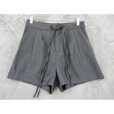 Halara Shorts Womens Small Drawstring Pleated Stretch Knit Pockets Belted New