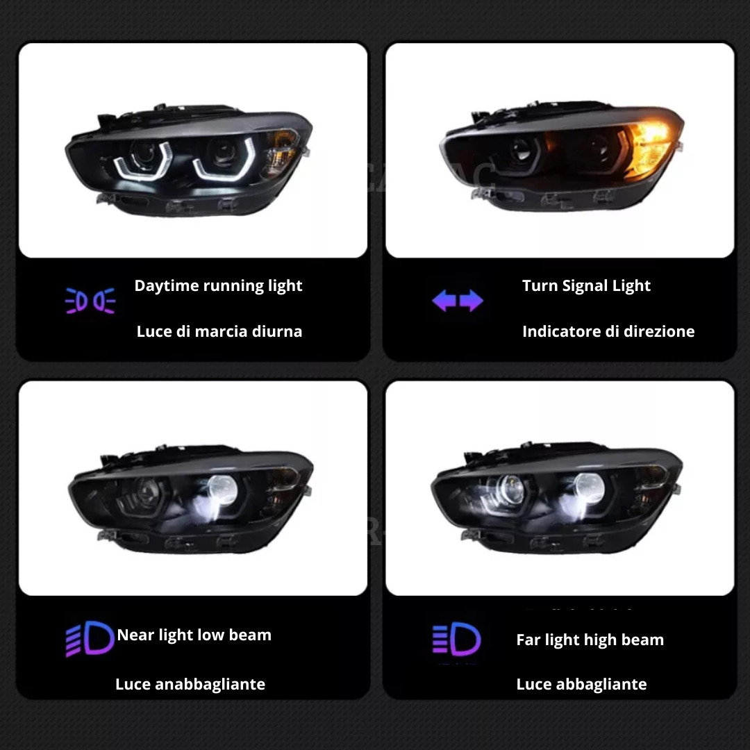 Fari Full LED BMW Serie 1 F20/F21 LCI (2015-2019) foto 2