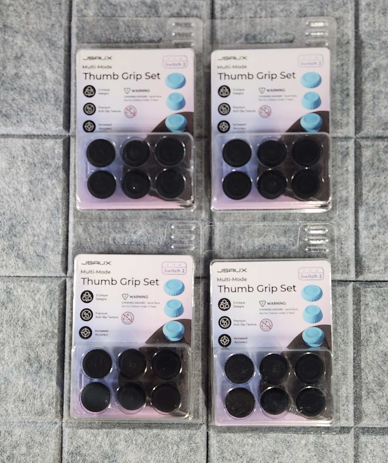 Naalog Stick 4pk JSAUX Switch 2 Compatible Analog Stick Cover, Switch 2 Stick Cover ...