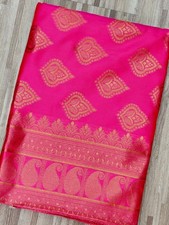 Designer Sari Bollywood Bridal Silk Saree Blouse South Indians Party Wear Saree