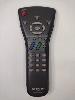 Sharp GA077WJSB Original LCD TV Remote Control GA077WJSBPN RRMCGA077WJSB RR242WT