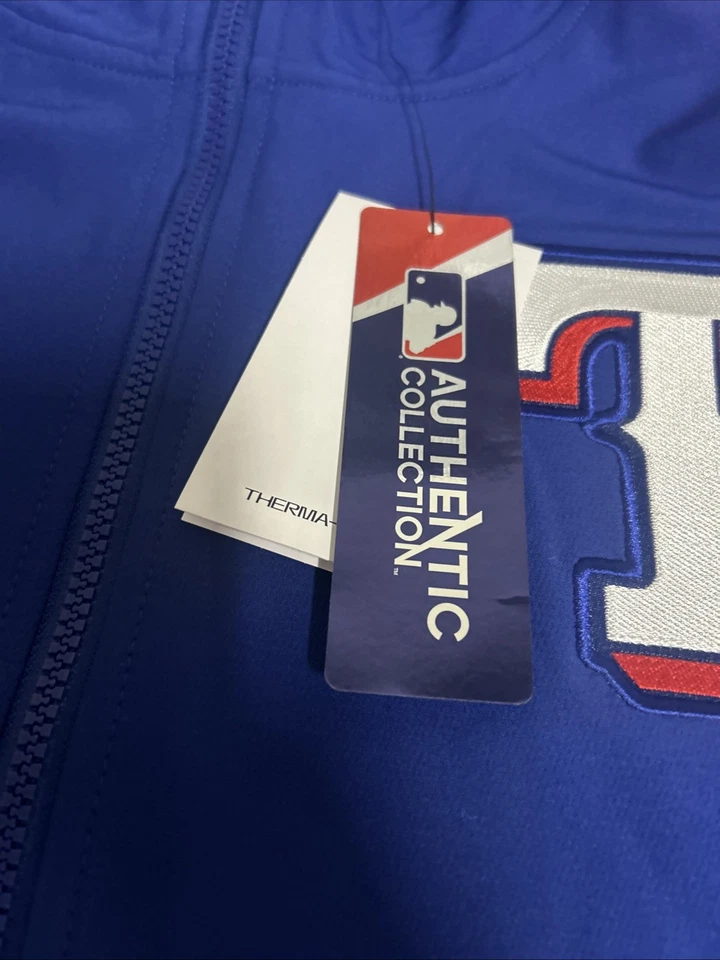 NWT Men’s Nike Texas Rangers Dugout Jacket XXL Blue Red Full Zip 2X - Image 3 of 4