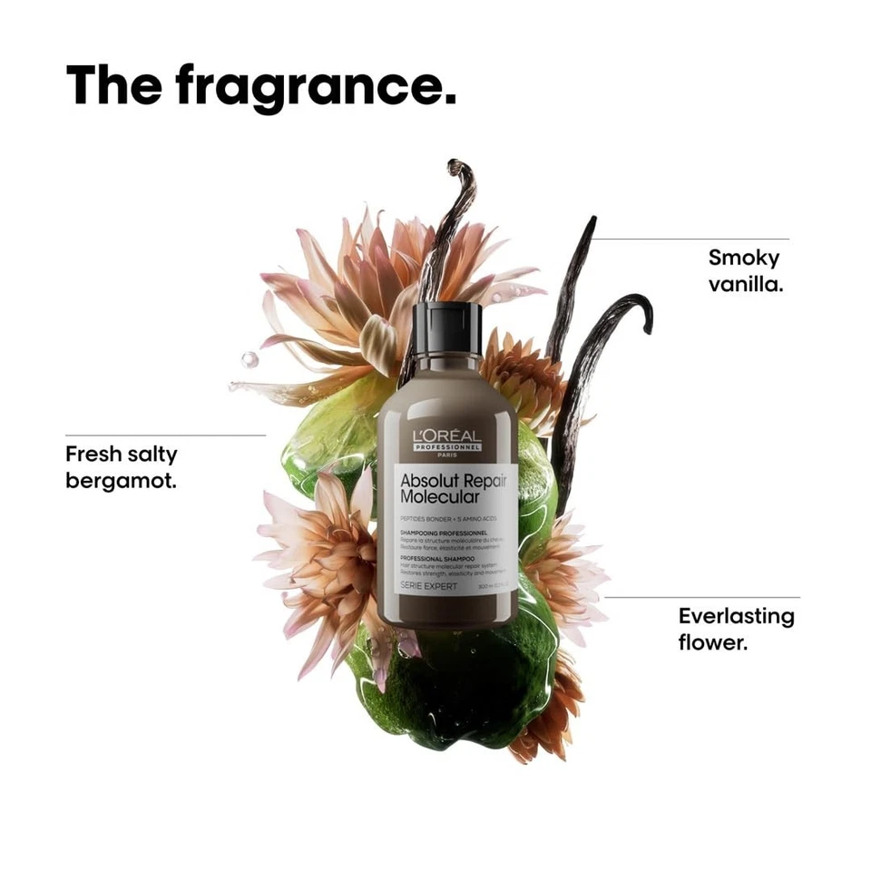 L'Oréal Professionnel Absolut Repair Molecular Sulfate-Free Shampoo - 300ml - Image 4 of 4