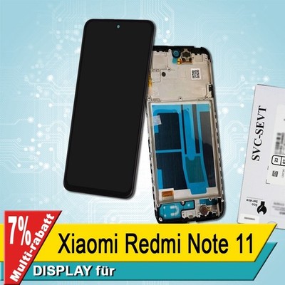 Display Für Xiaomi Redmi Note 11 Bildschirm OEM Schwarz Rahmen