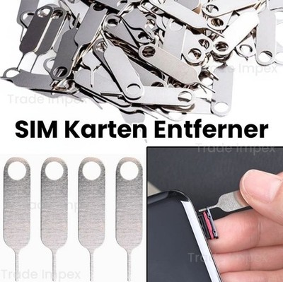 SIM Karten Slot Ejector Entferner PIN Nadel iPhone iPad Samsung Huawei Xiaomi