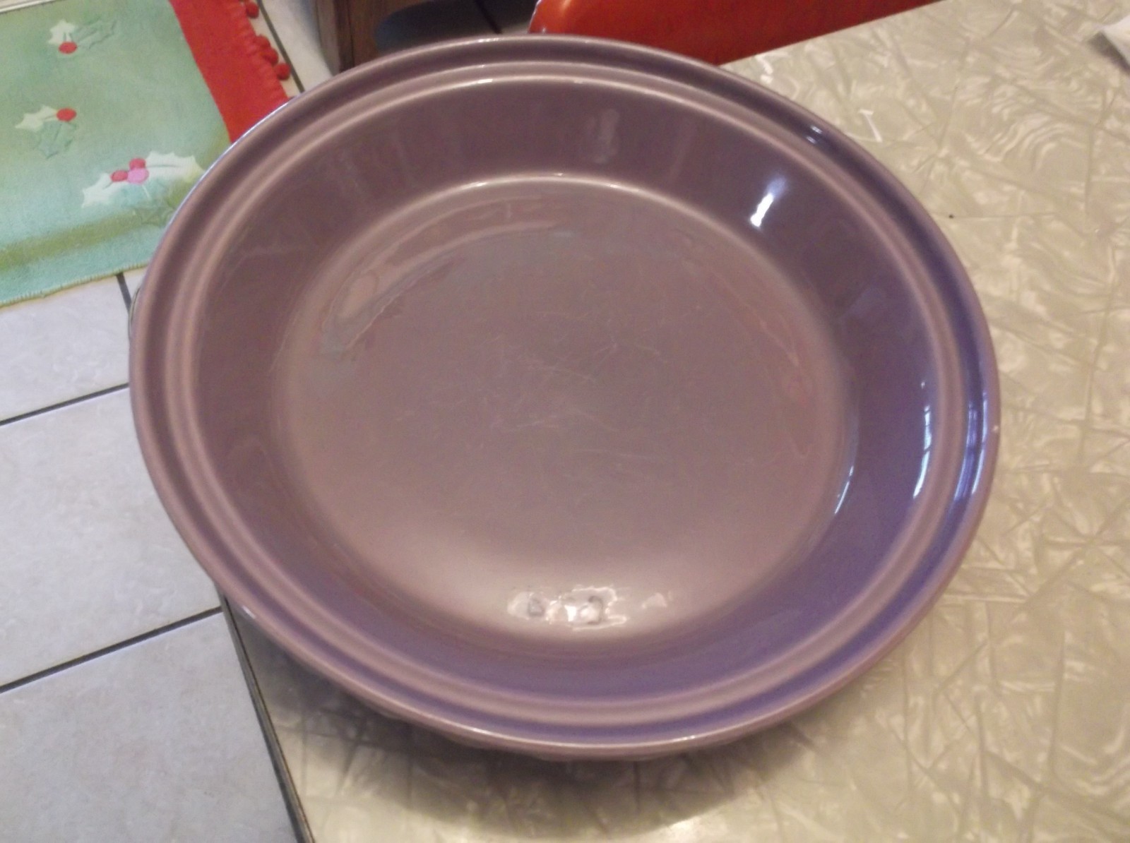 Lilac Fiestaware Large Pie Baker