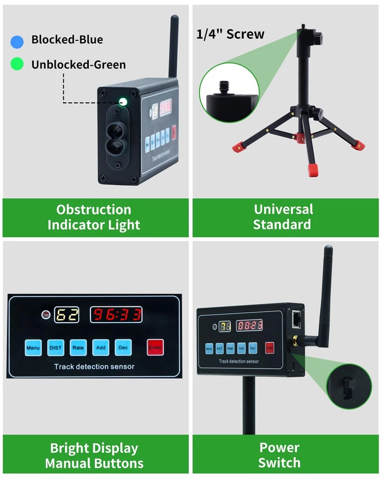 Wireless Radar Laser Timer for Sprints,Track 40 60 Yard Dash,Laser Timer Syst... - Image 3 of 4