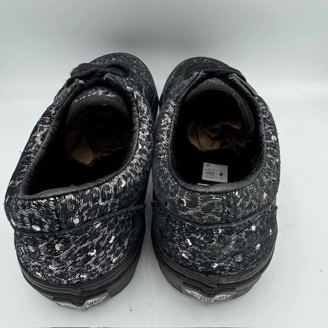 Zapatillas para mujer Vans Old Skool negras metálicas de leopardo talla 8 Foto 4 de 4