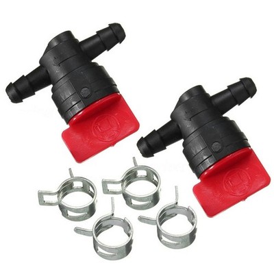 1/4 Zoll Leitung Kraftstoff Gas Filter Absperrventil Klemme für kleine Motoren Kit
