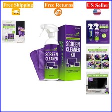 16oz Screen Cleaner Spray  Microfiber Cloth Kit for All Screens, Streak-Free