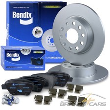 BENDIX BREMSSCHEIBEN +BELÄGE HINTEN FÜR AUDI A3 SEAT SKODA OCTAVIA 2 VW GOLF 6