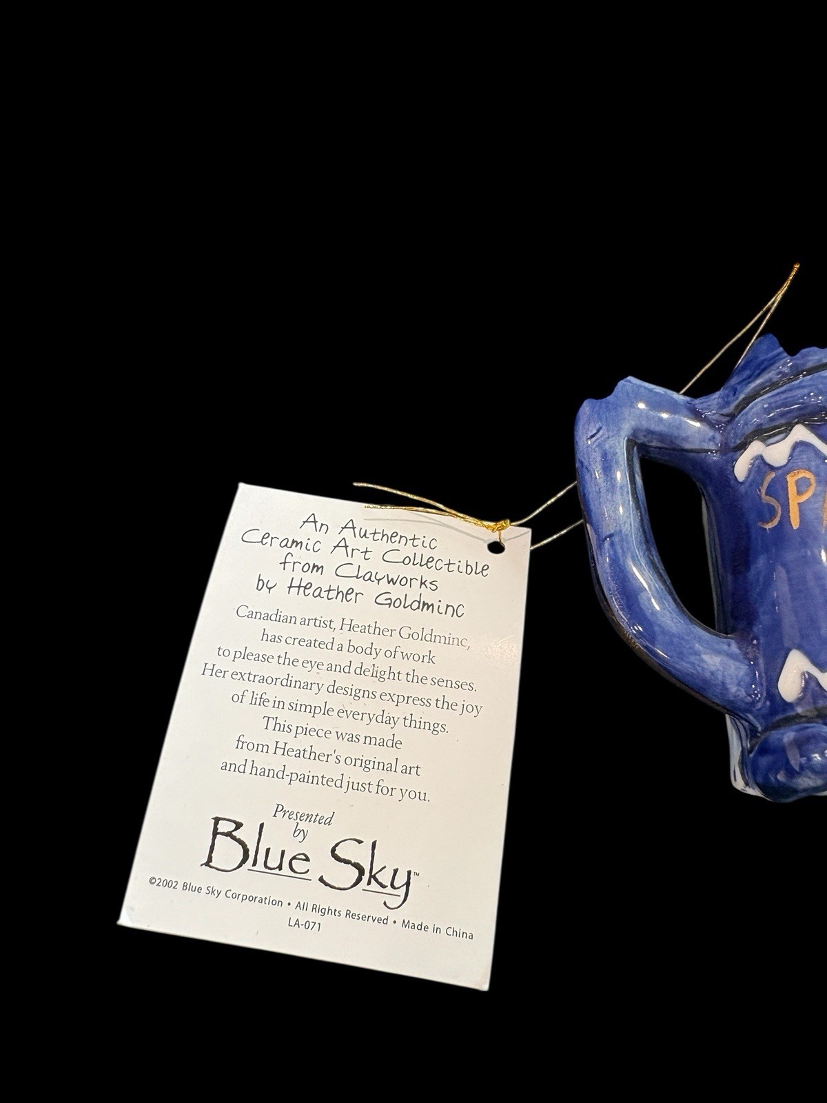 Blue Sky Clayworks Heather Goldminc Spring 4 X 6 Musical Frame Frog & Flowers