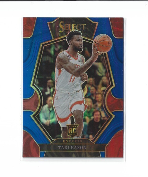 2022-23 Panini Select Tari Eason #183 Premier Level Blue Prizm Rookie RC Rockets