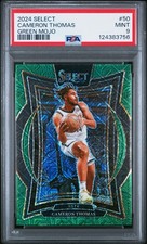 2024 PANINI SELECT GREEN MOJO #50 CAMERON THOMAS PSA 9